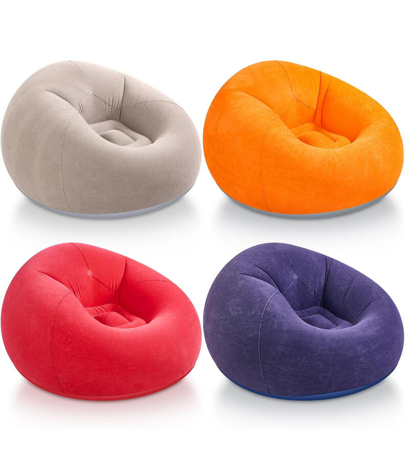 4-piece Inflatable Bean Bag Chairs